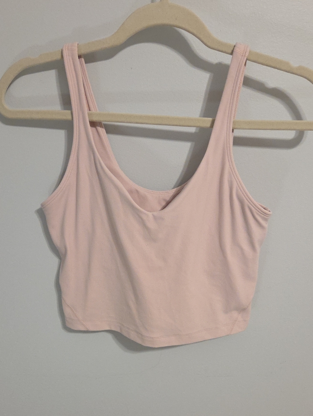 lululemon athletica Pale Pink Cropped Tank